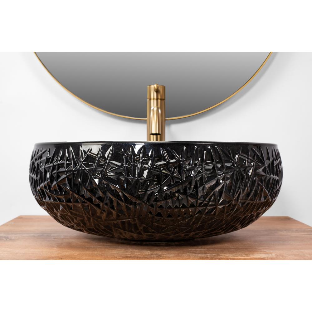 REA ICE BLACK lauapealne kraanikauss