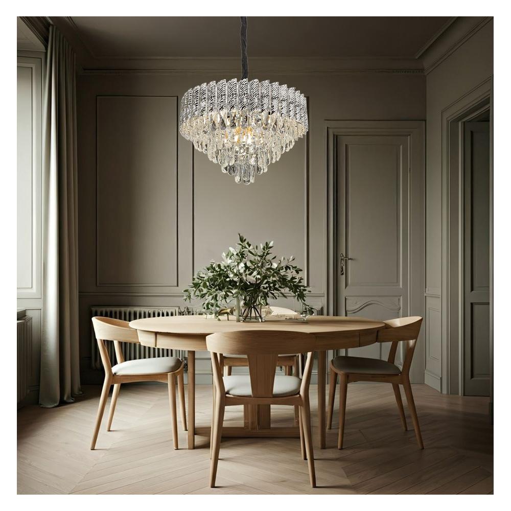 Hängelampe Cristal G055-CP 50cm CHROME