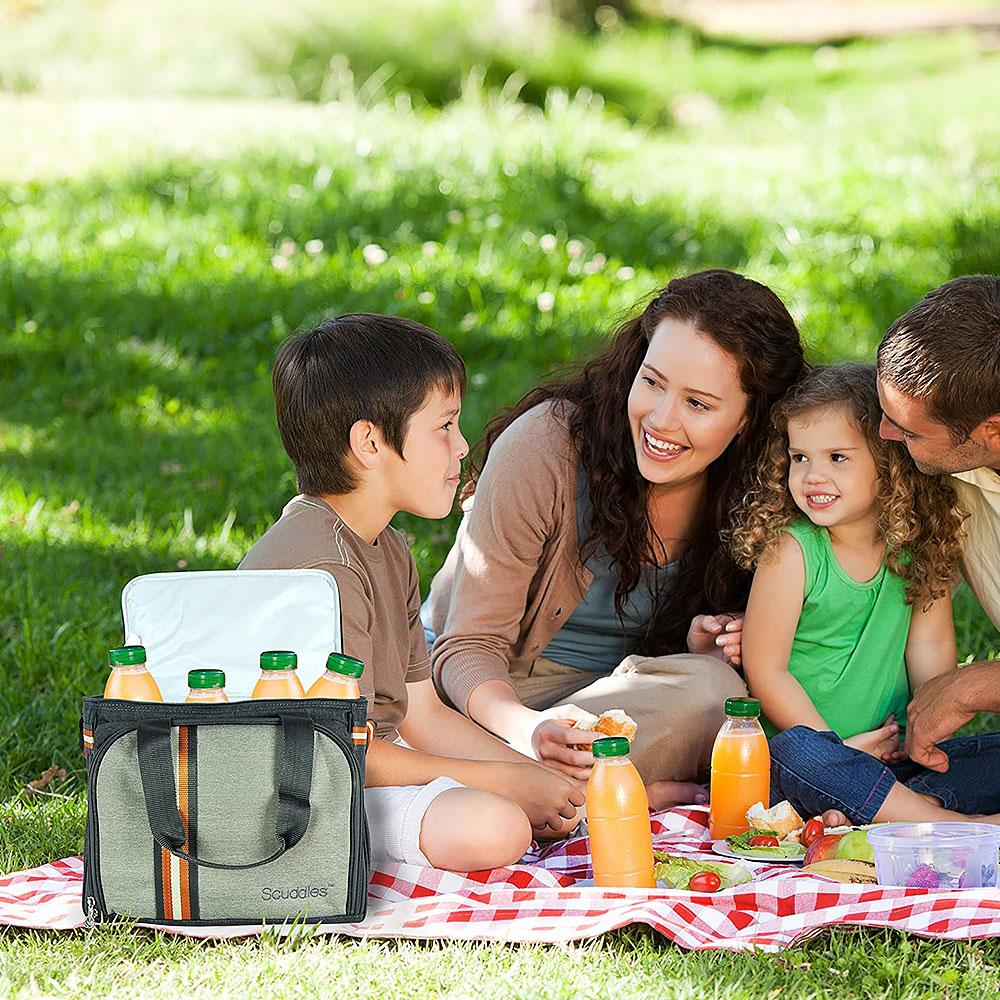 Koc Piknikowy Kratka Niebieski
