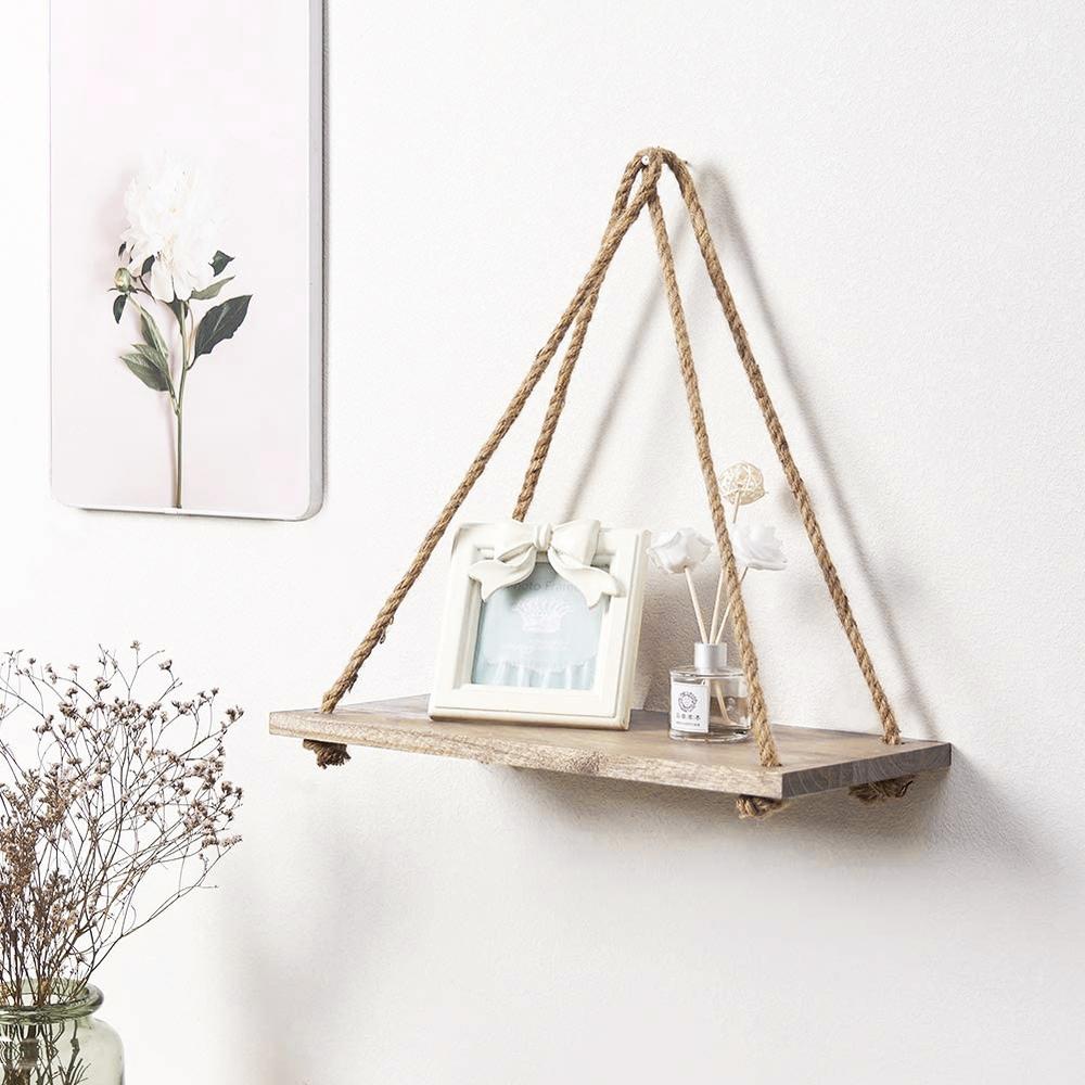 Półka ścienna drewniana 21 WHITE