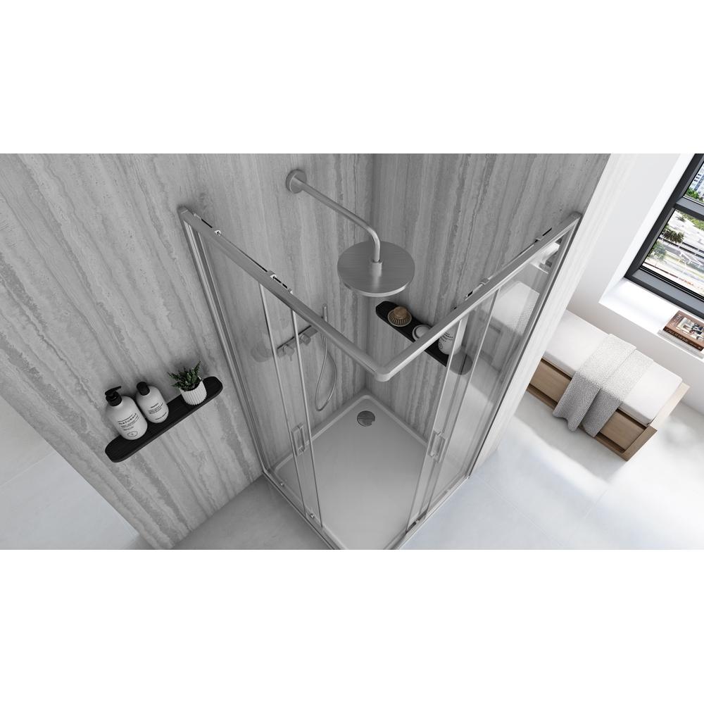 Tuš kabina Rea City 90x90 Nickel Brush