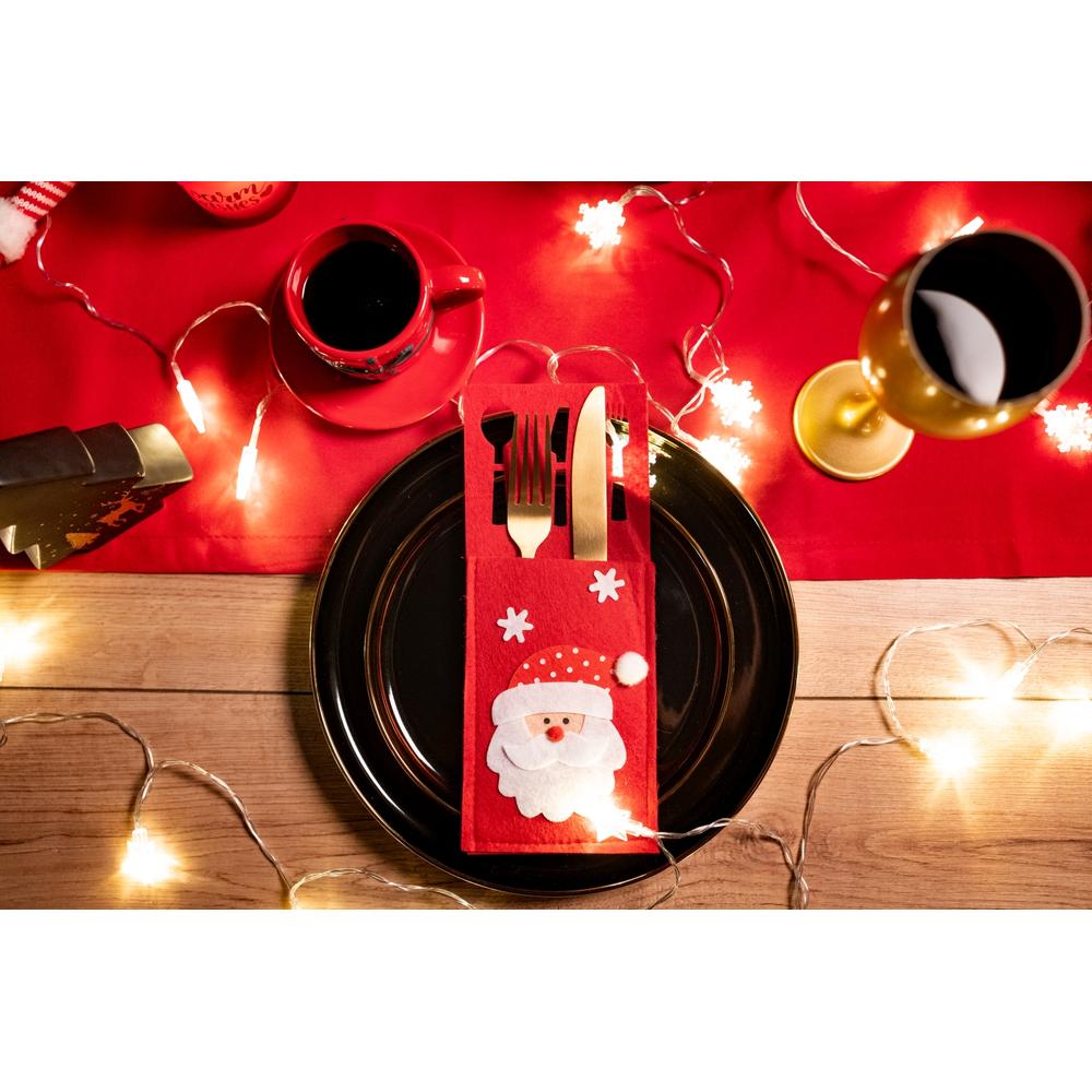 Pokrowiec na sztućce Świateczny 3 szt KF333