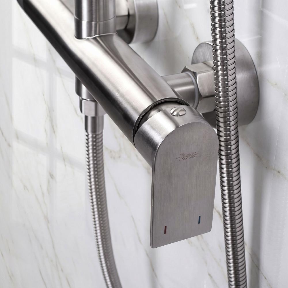 Conjunto de ducha Rea Hunter Brush Nickel