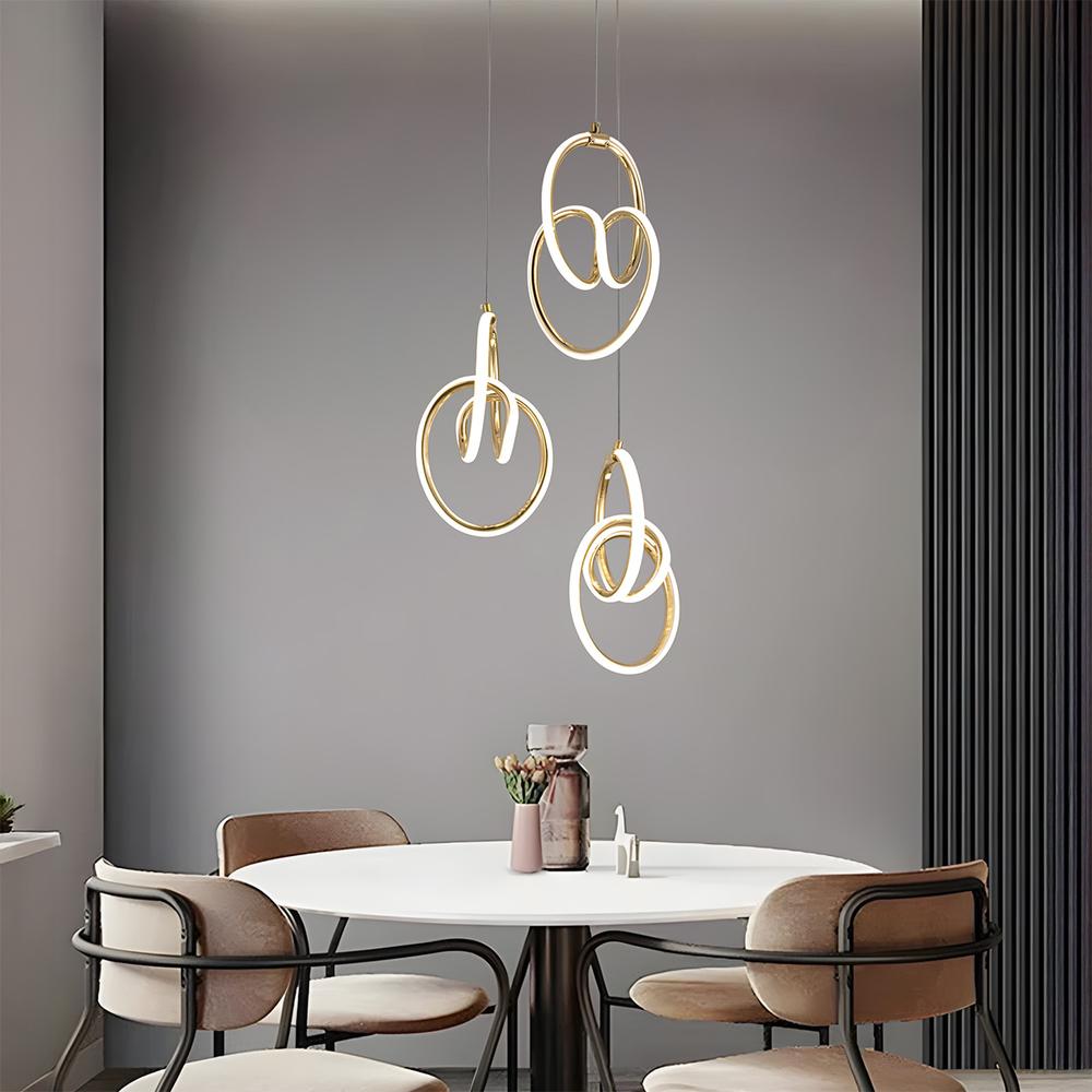 LED-Hängeleuchte G082-3CPR Gold