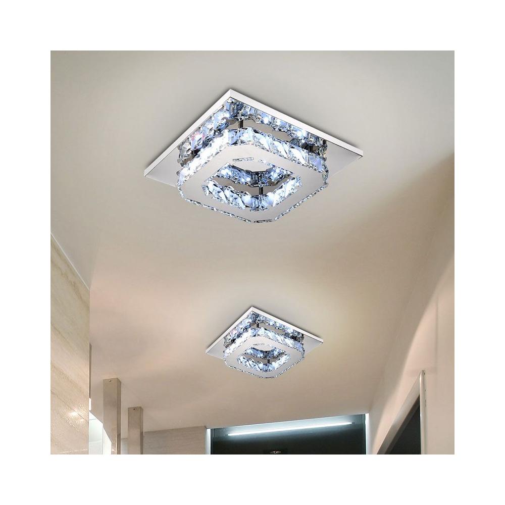 Deckenlampe Kristall quadrat Glamour 8W APP406-C