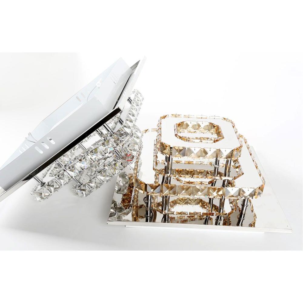 Deckenlampe Kristall LED 24W quadrat APP410-C