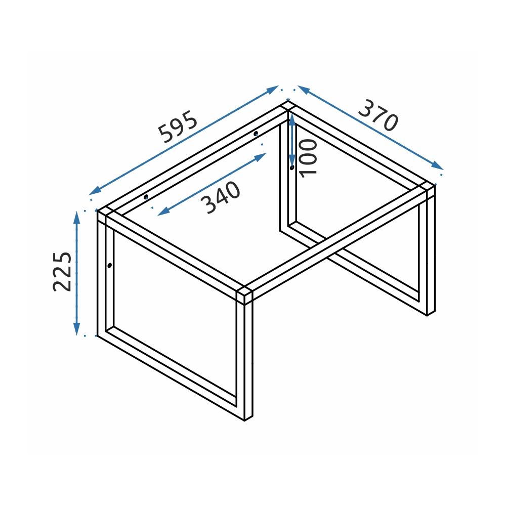 Lavabo in conglomerato GOYA 60cm Conglomerato + Supporto