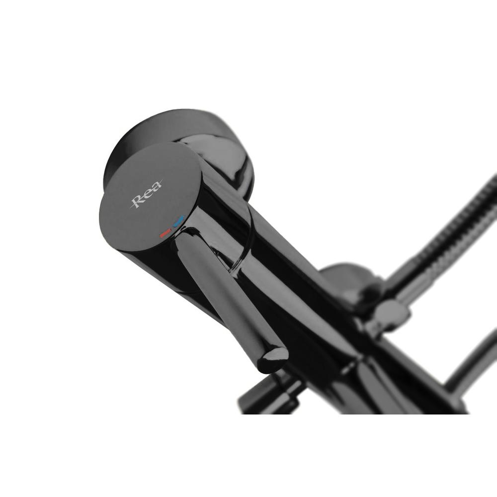 Bathroom faucet Rea Lungo Black metallic