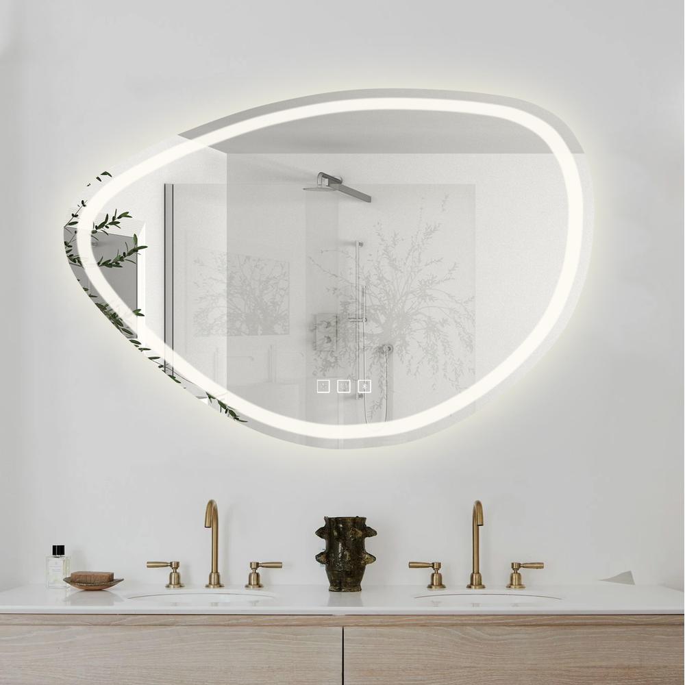 MIROIR MURAL LED AVEC FONCTION BLUETOOTH 70x100cm FOG