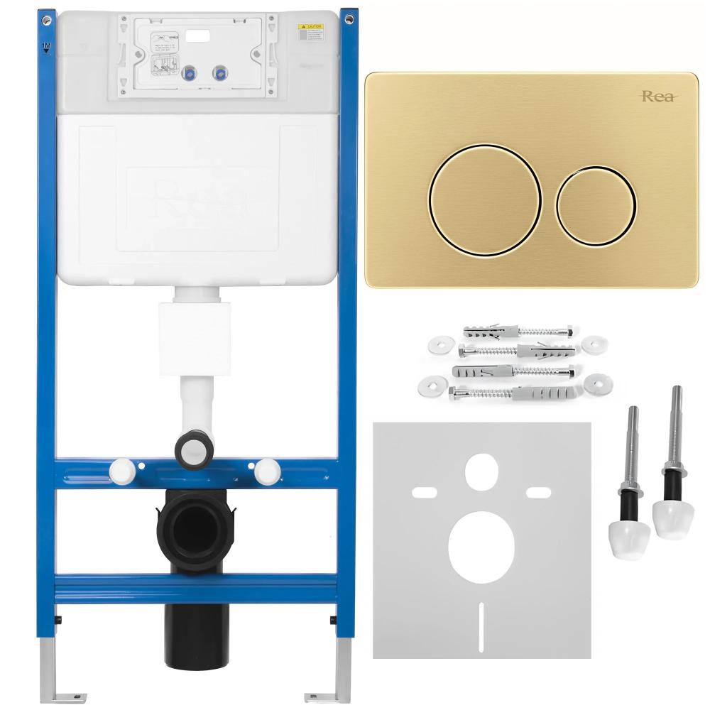 Concealed cistern frame K011A-Q Rea I Brush Gold