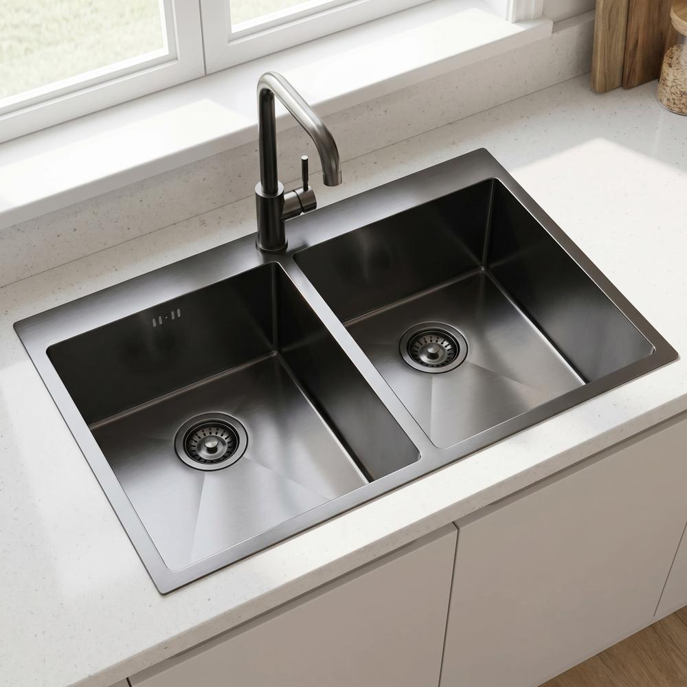 Νεροχύτης από μαύρο ατσάλι Rea Joel Black