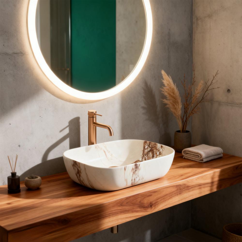 Umývadlo na dosku Rea Belinda Marrone Matt