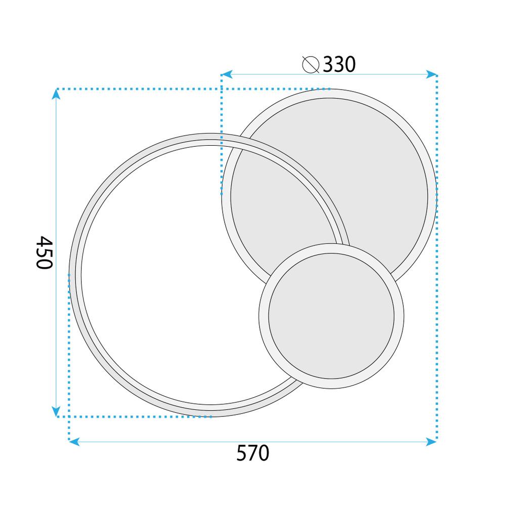Ceiling lamp APP1711-C Brush Gold LED