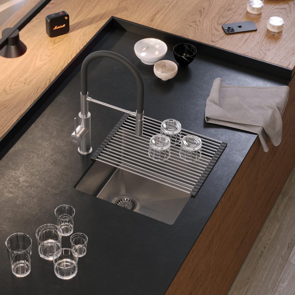 Stainless steel sink ANTHONY 50 BRUSH NICKEL