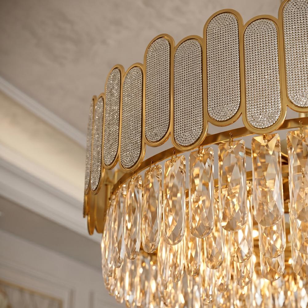 Кристална висяща лампа SWE107-CP 50cm GOLD