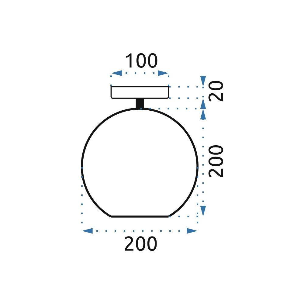 Deckenlampe Glas Kristall APP599-1C