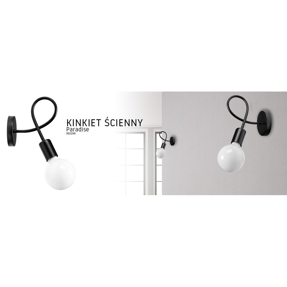 Wandlampe Metall Loft PARADISE Black 392199