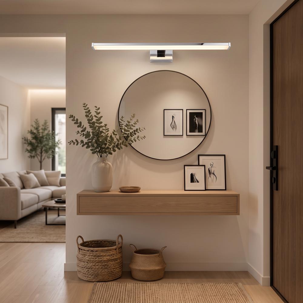 LAMPA KINKIET ŁAZIENKOWY LED NAD LUSTRO 8W 40CM APP368-1W CHROM