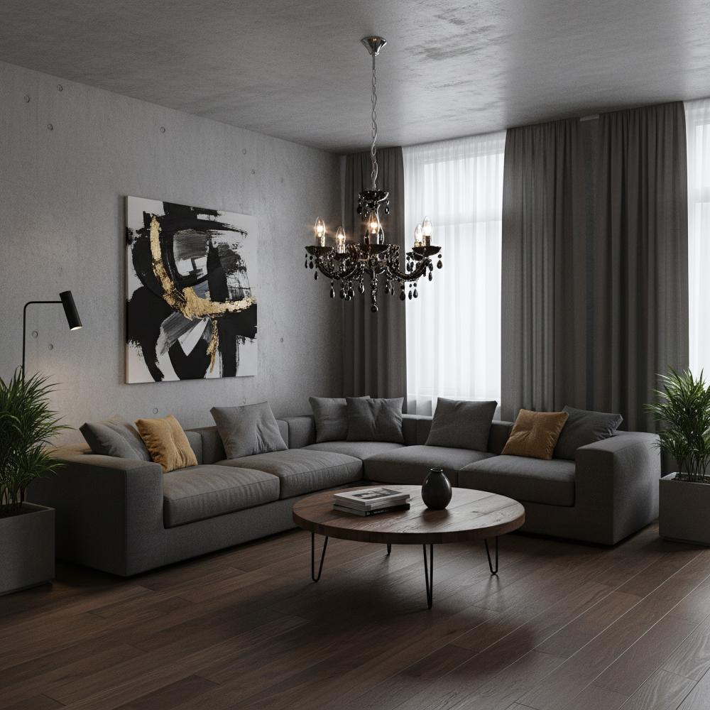 Deckenleuchte EBT002-5CP BLACK