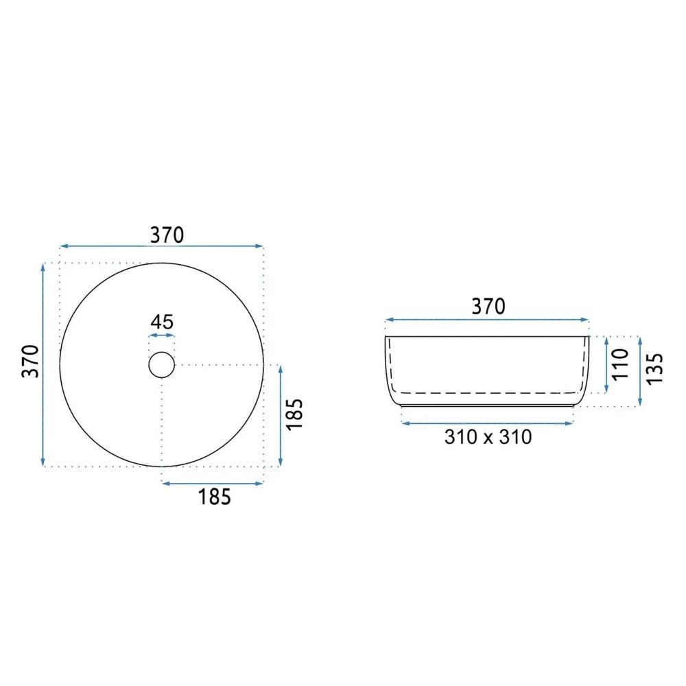 Lavoar pe blat Rea SAMI GREEN MATT