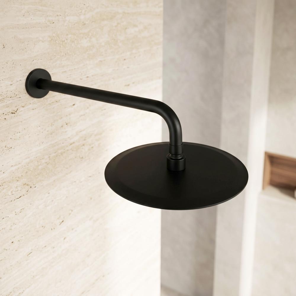 Круглий тропічний душ REA JS-P014B 25cm Black