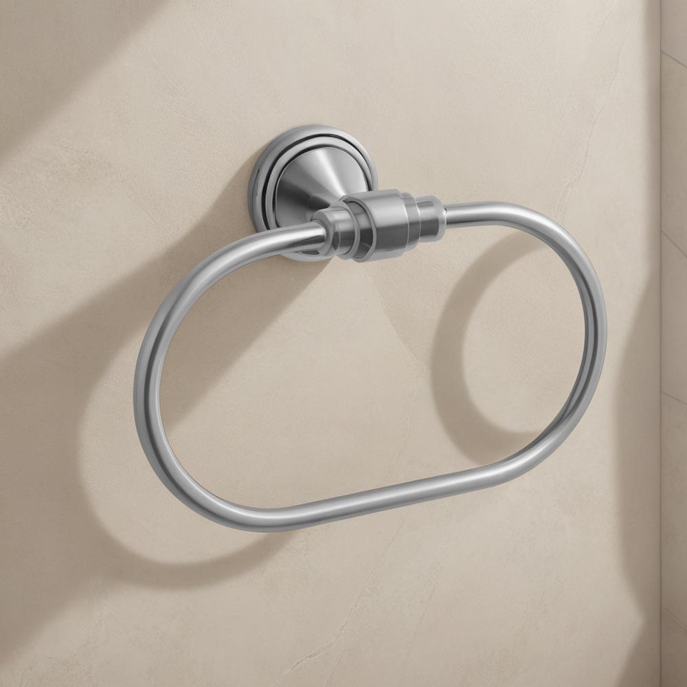 Porte-serviettes de salle de bain RING 16101 Aristo Nickel brossé