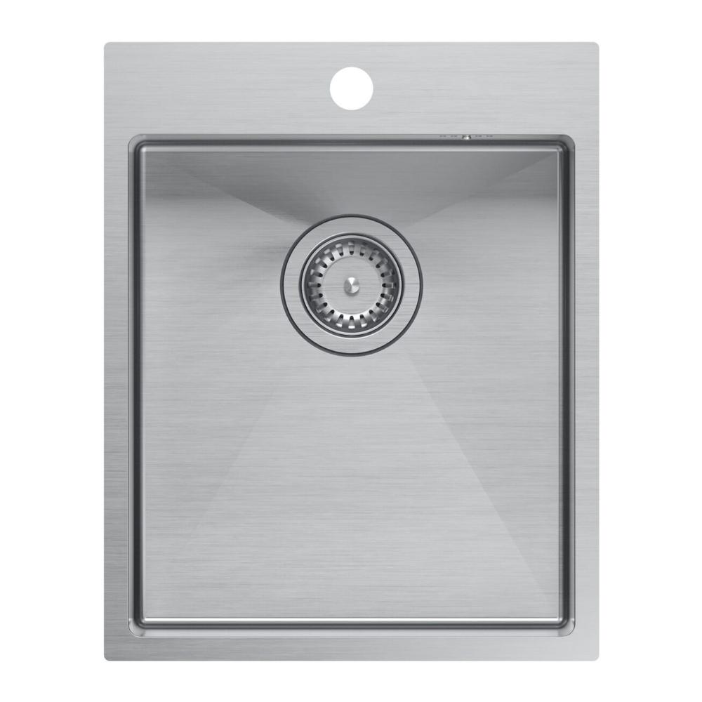 Stainless steel sink RUSSEL 90 BRUSH NICKEL