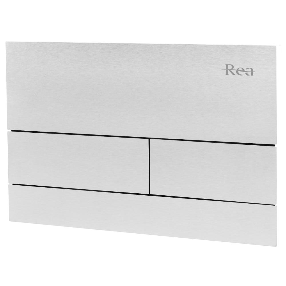 Toilet Flush Button K011A-Q Rea T Brush Steel