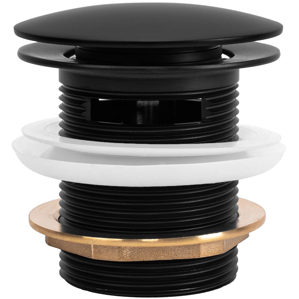 Wanne Stöpsel Klik-Klak Rea Black 6cm