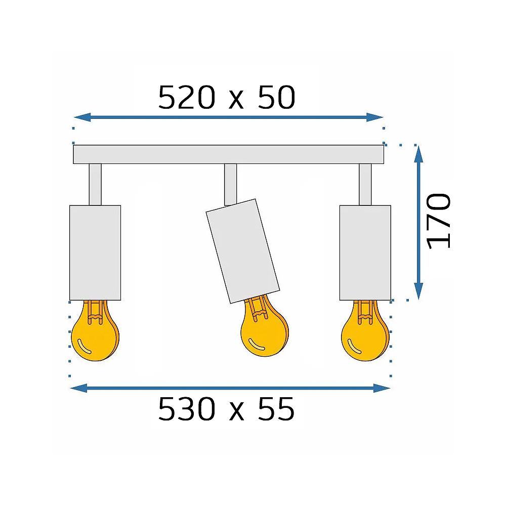 Deckenlampe APP1243-3C Black