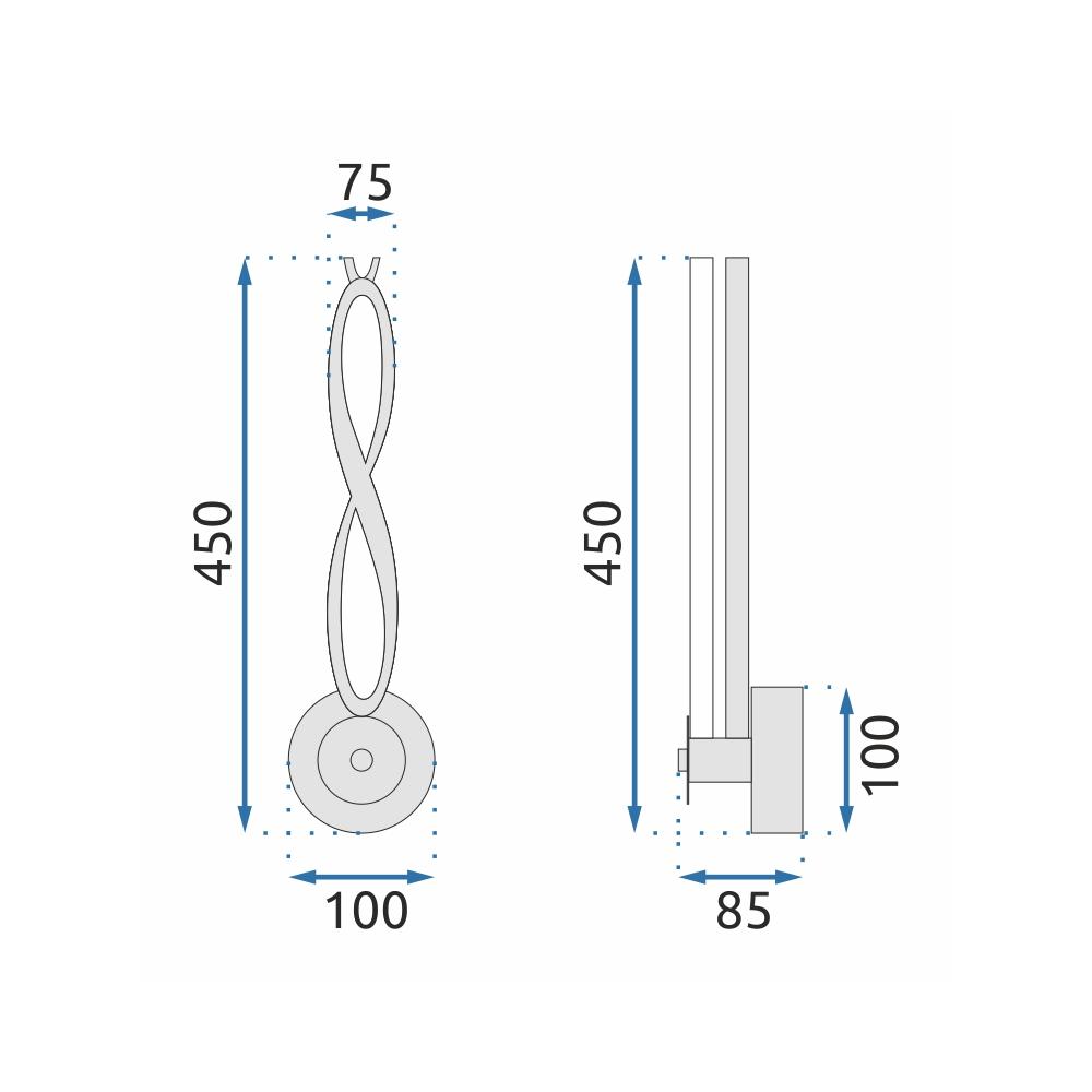 Deckenlampe LED APP1048-W Black