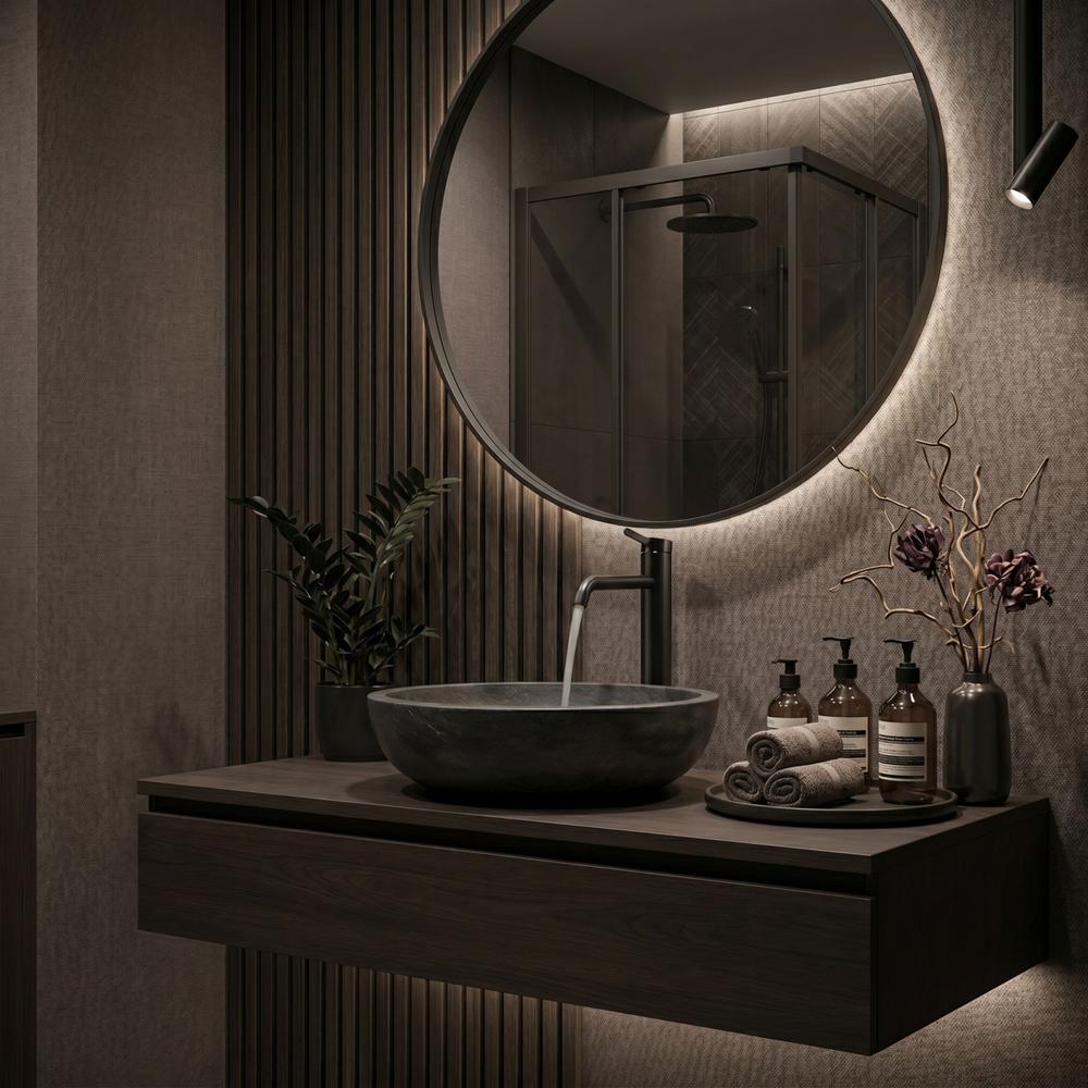 Bathroom faucet Rea Rivo Black High