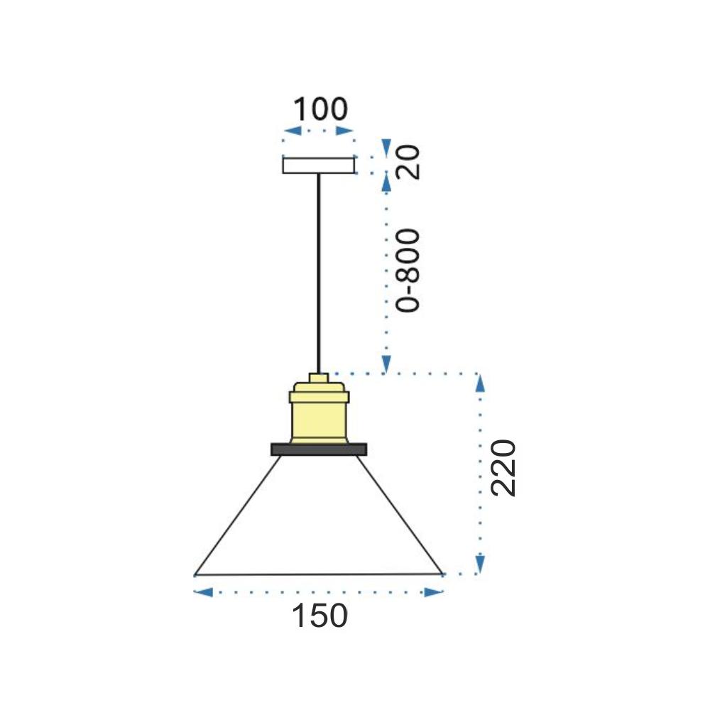 Hängelampe Verto D APP048-1CP