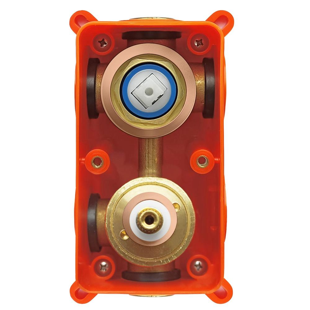 Built-in shower set Rea Lungo Copper + BOX