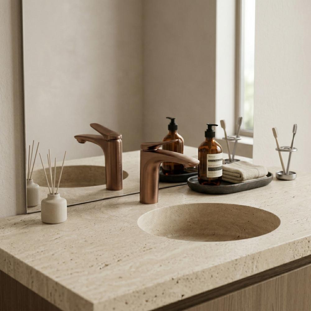 Μπαταρία νιπτήρα REA Vision Copper Brush Low