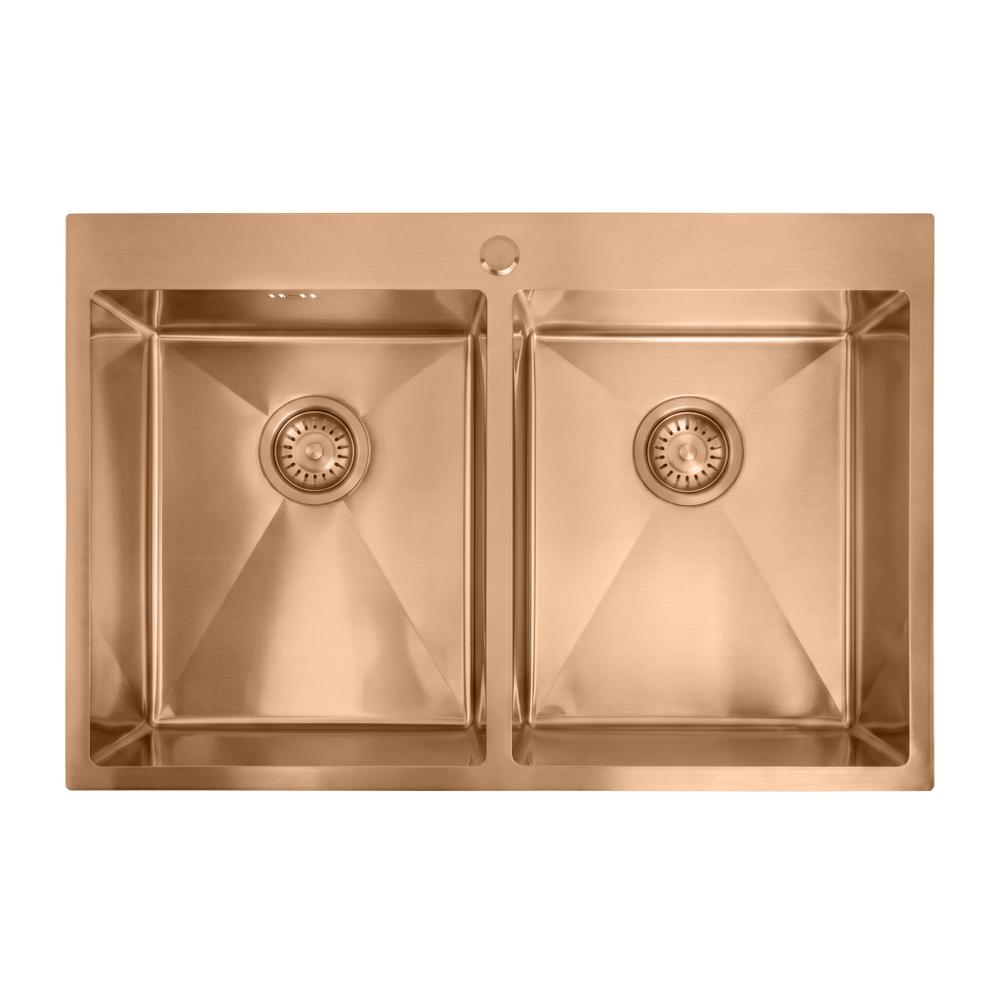 Νεροχύτης από μαύρο ατσάλι Joel BRUSH COPPER