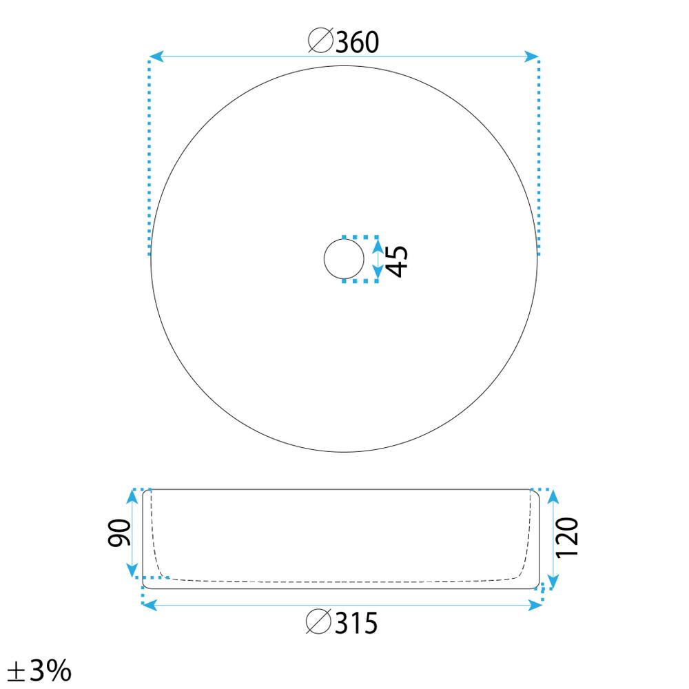 Nadgradni umivaonik Rea Stefania