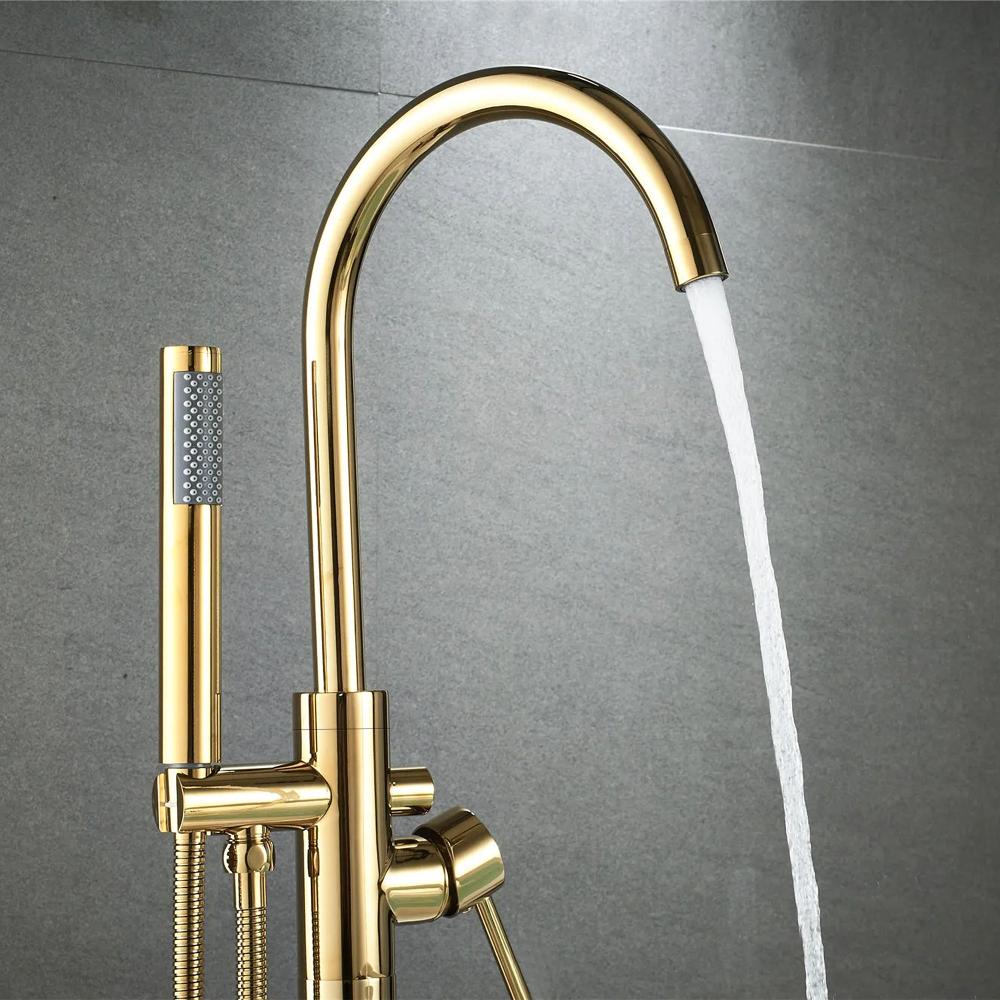 Free-standing faucet Rea Lungo Gold