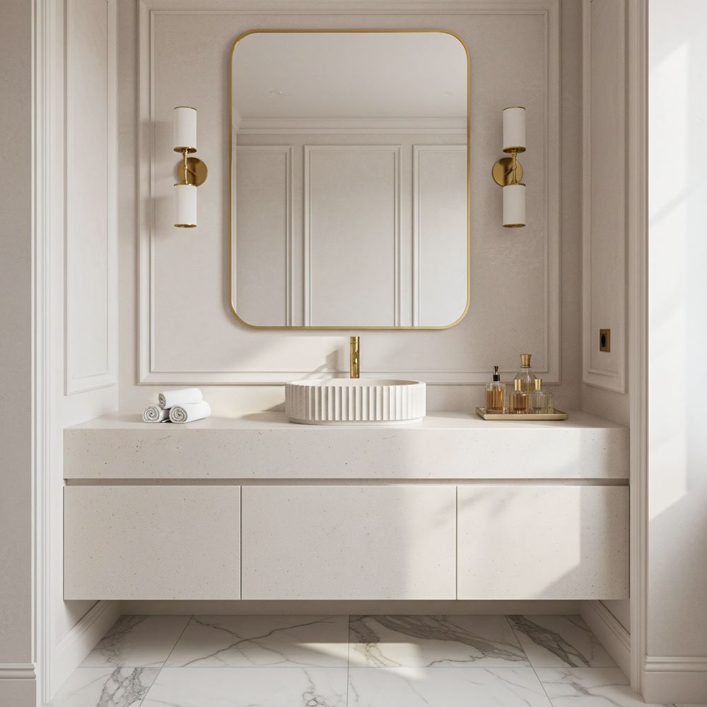 Countertop Basin Rea Margaret Beige
