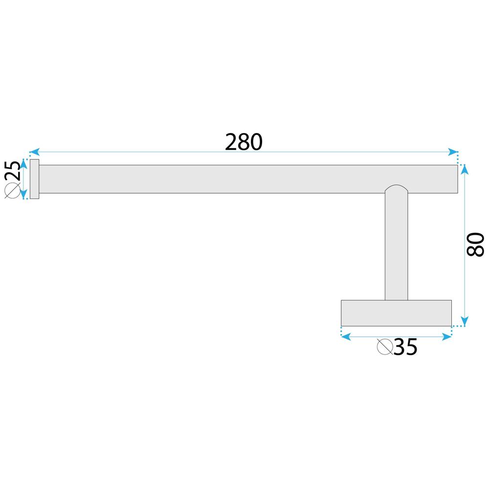 Koupelnový věšák 39106 ORI Brush Gold