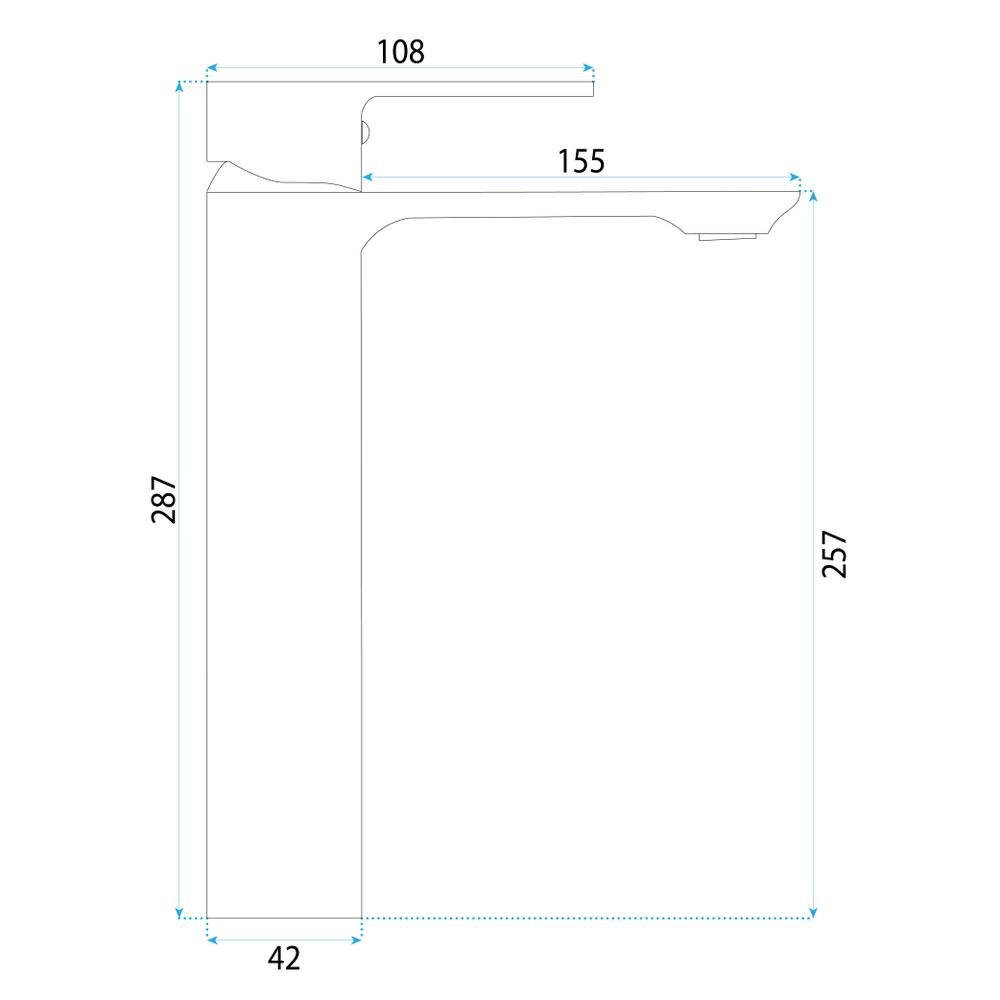 Bateria Umywalkowa REA Drop Miedź Szczotkowana Wysoka