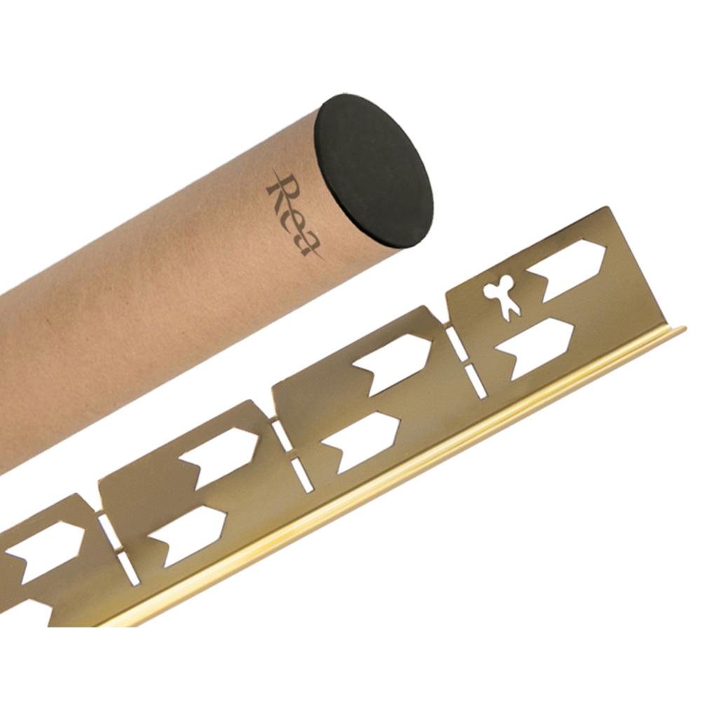 Listwa spadkowa brodzikowa 140cm Złota