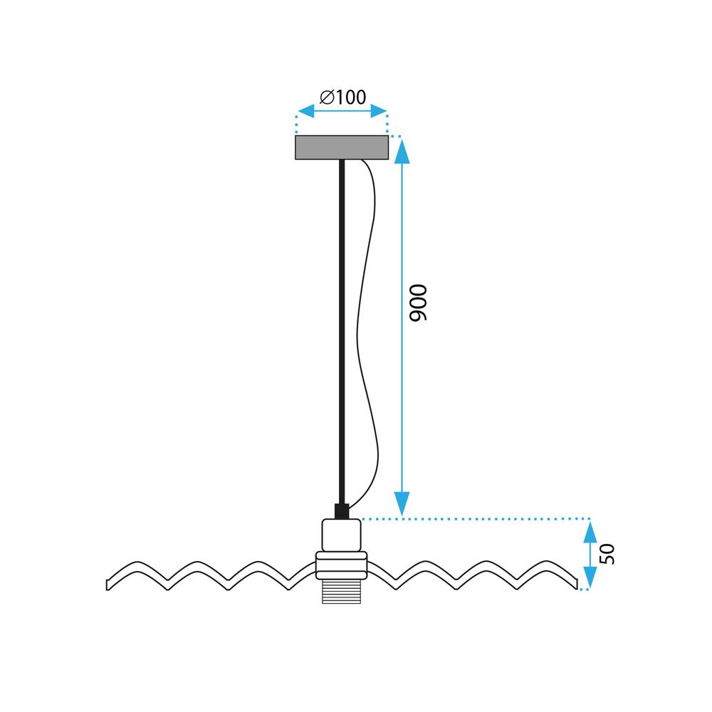Deckenlampe APP1455-1CP Green