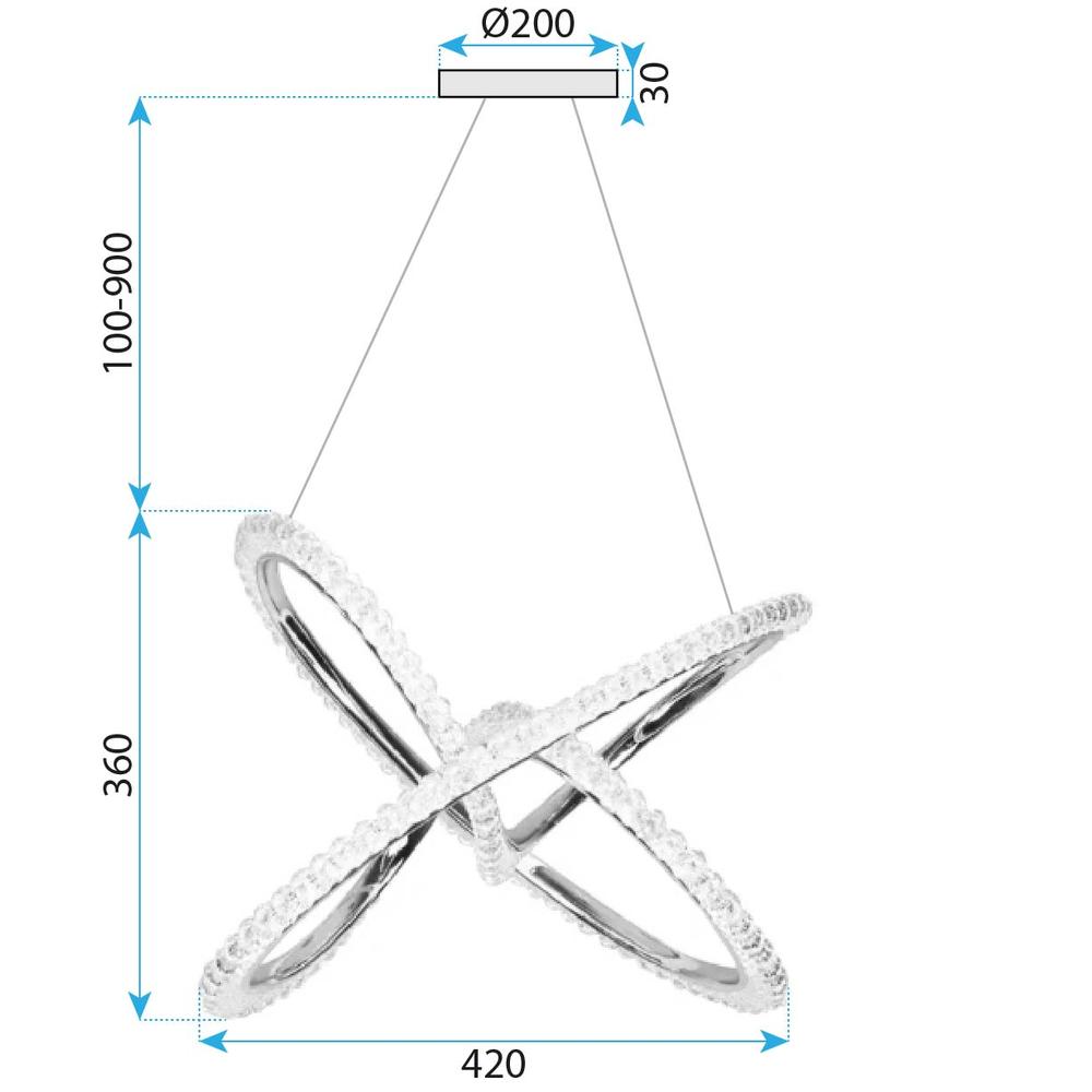 Lampe LED G035-CP Gold