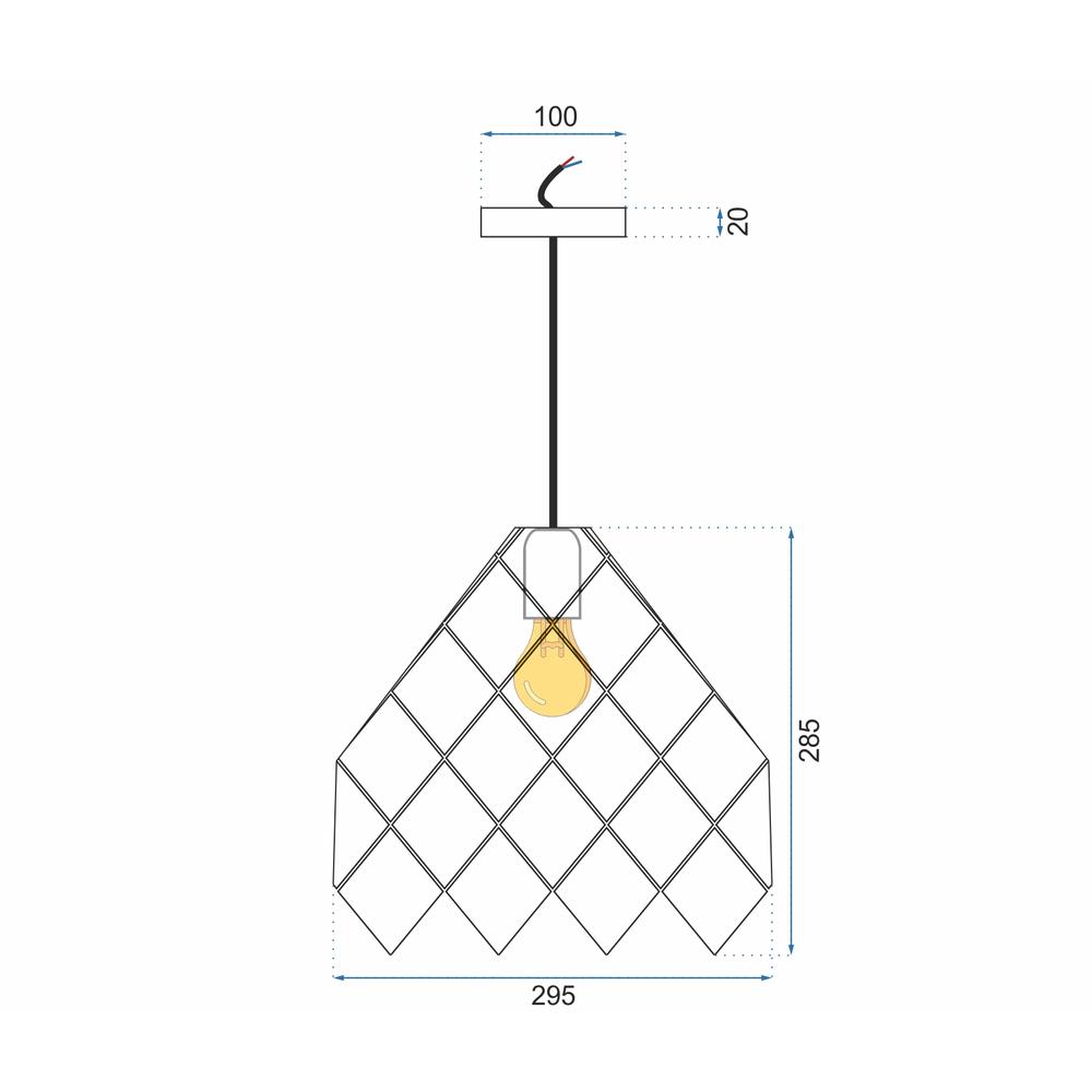 Deckenlampe Metall black APP338-1CP