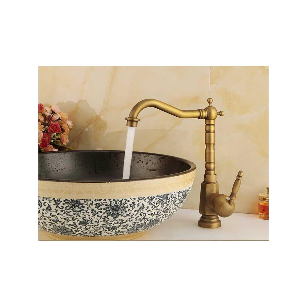 Visoka baterija za umivaonik Bona Staro zlato