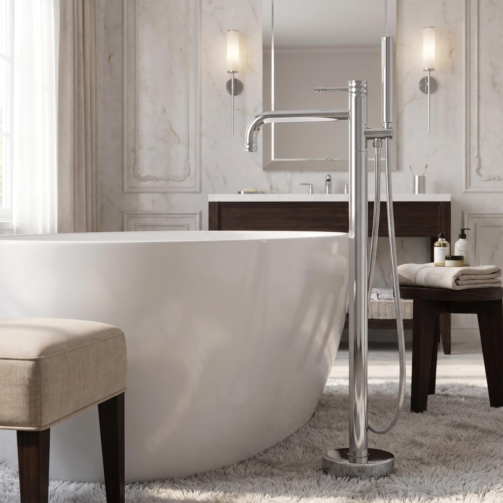 Bateria wannowa podłogowa Rea Lungo Diamond Chrom