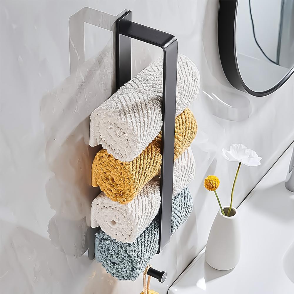 Yksivartinen kylpyhuoneripustin Black