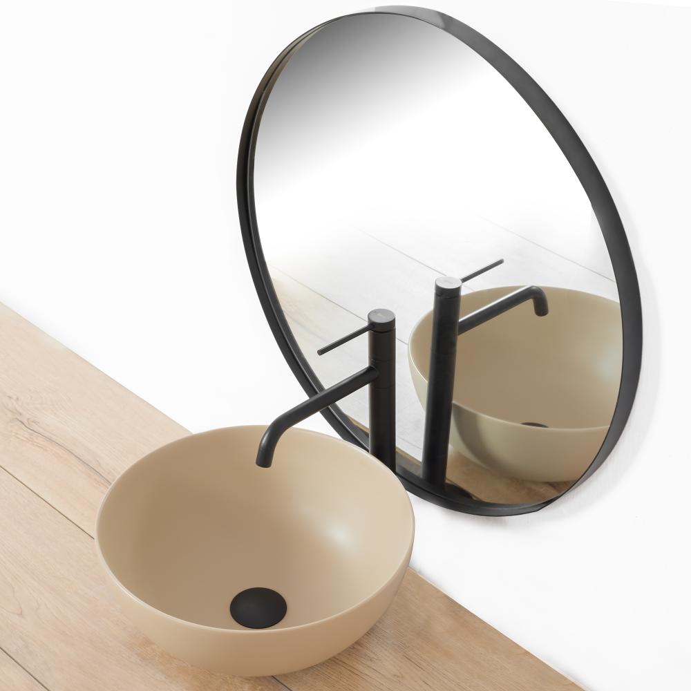 Bathroom faucet REA Lugano Slim Black High