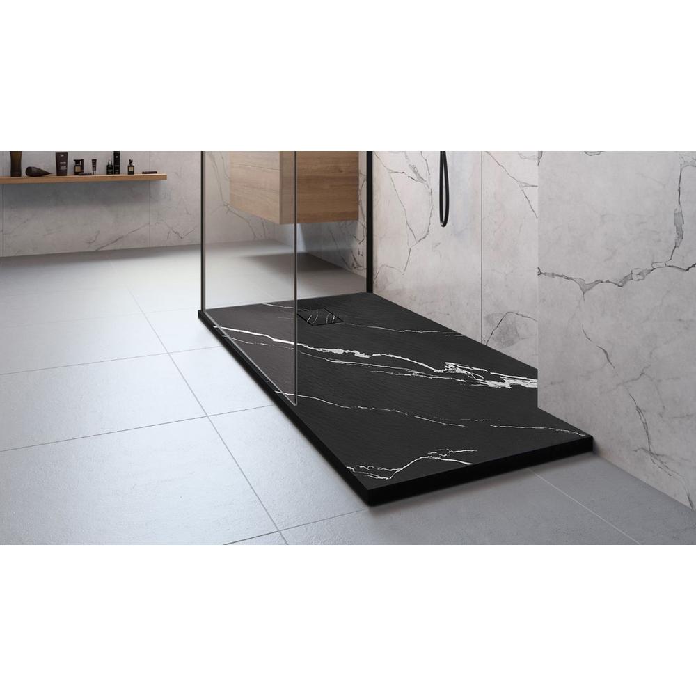 Shower tray Magnum CARRARA BLACK 80x100